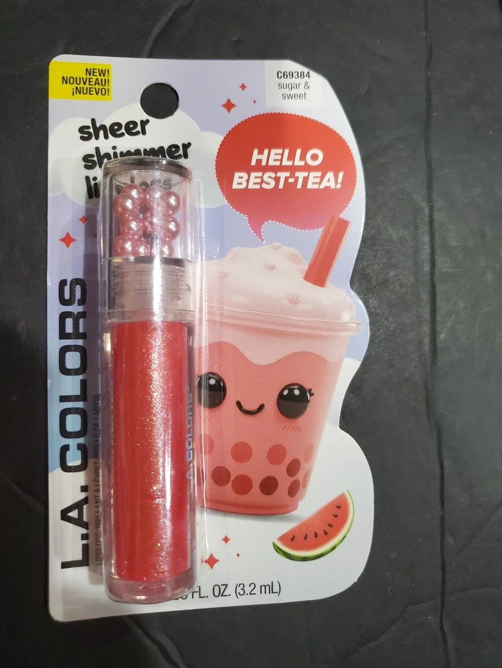 4pack bobba tea inspired sheer shimmer lipgloss set brand new
